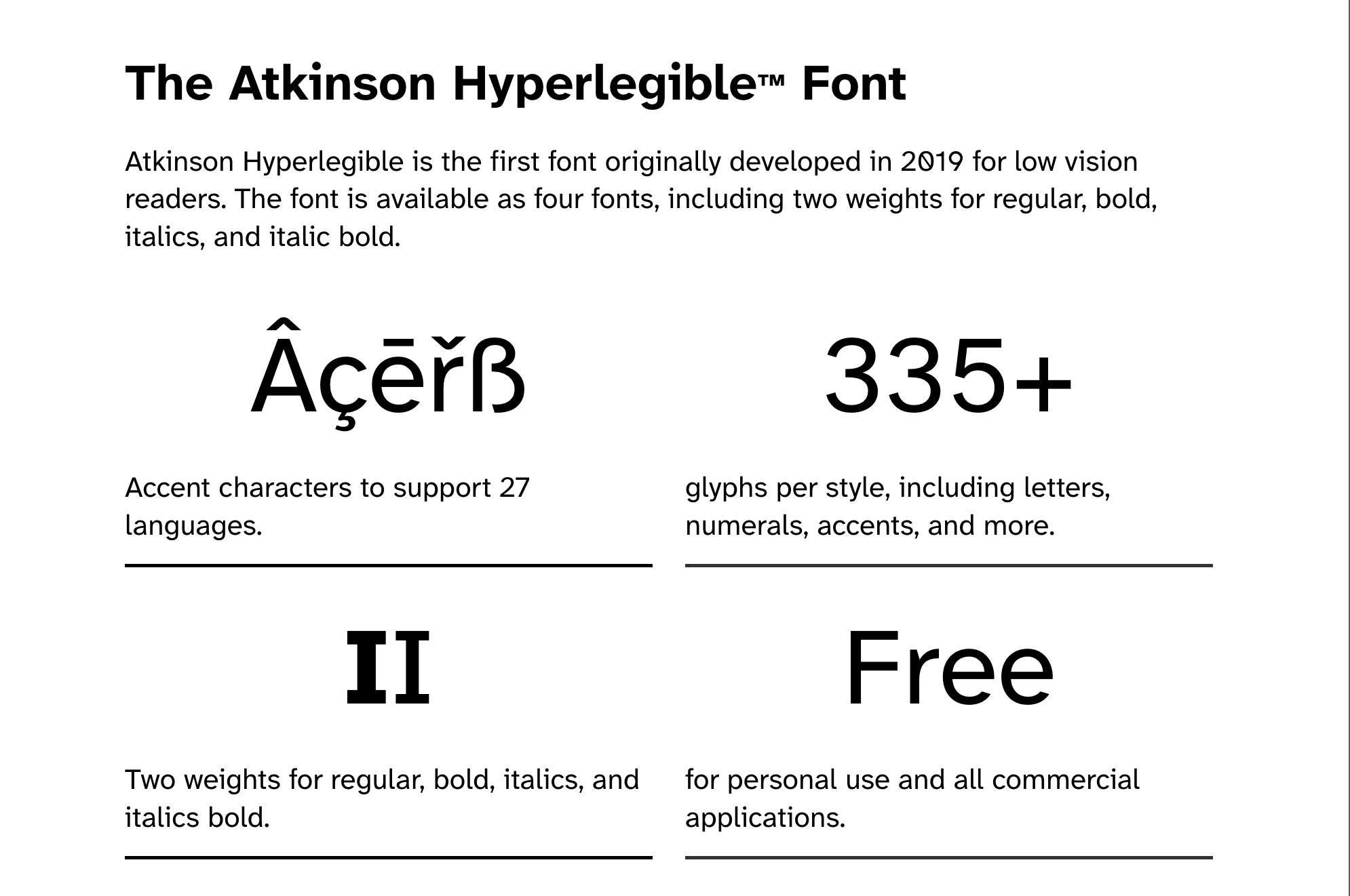 Atkinson Hyperlegible™ font